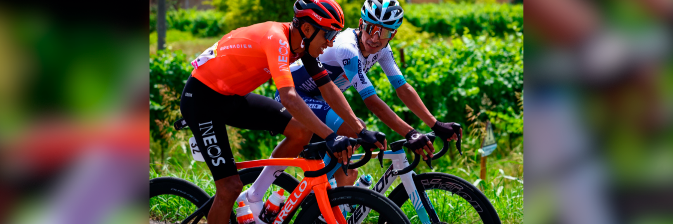 Los colombianos continúan en su batalla por el podio general del Tour de Francia. / FOTO: TEAM BAHRAIN VICTORIOUS