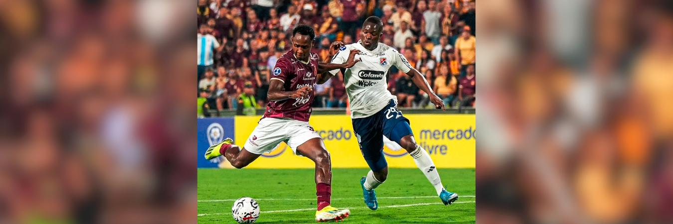 Aunque al principio Tolima atacó más, el DIM se recuperó y tomó el liderato en la cancha. / FOTO: DEPORTES TOLIMA