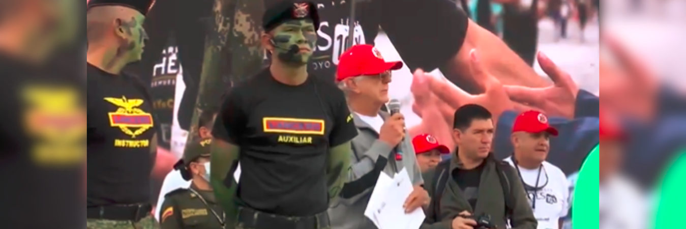 Los manifestantes no dejaron que el ministro diera su discurso completo. / FOTO: CAPTURA DE PANTALLA