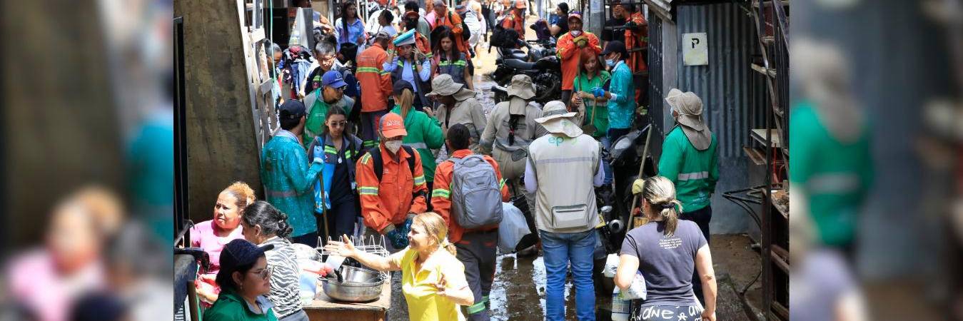 Así se veía el sector de Sinaí en la mañana de este martes, tras la emergencia. /FOTO: JAIME PÉREZ MUNÉVAR