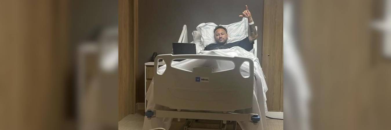 Neymar Jr. tas su cirugía de rodilla. FOTO: @BRASILEDITION