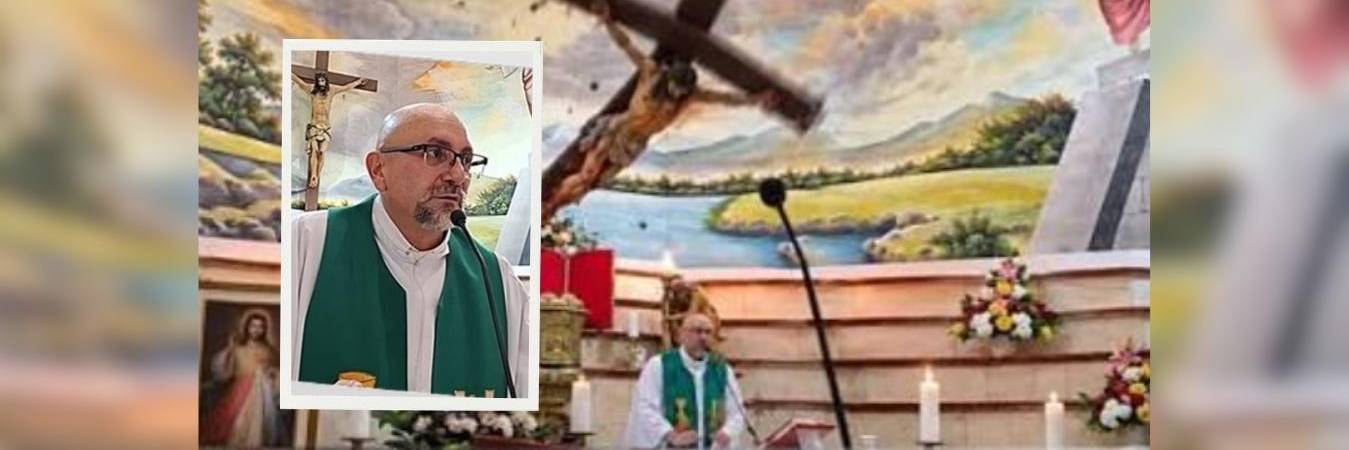 El sacerdote Patricio Alfredo Sánchez Molinari. FOTO: CAPTURA DE VIDEO PARROQUIA NUESTRA SEÑORA DEL PERPETUO SOCORRO