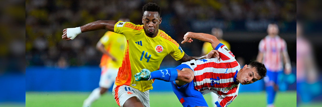 Jhon Jader Durán marcó el segundo y ajustó 2 goles en estas eliminatorias suramericanas. /FOTO: GETTY