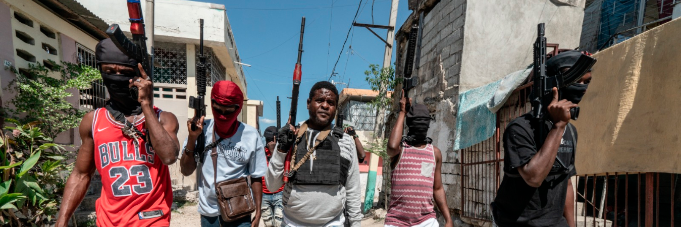 Bandas patrullan las calles de Puerto Príncipe. / FOTO: GETTY