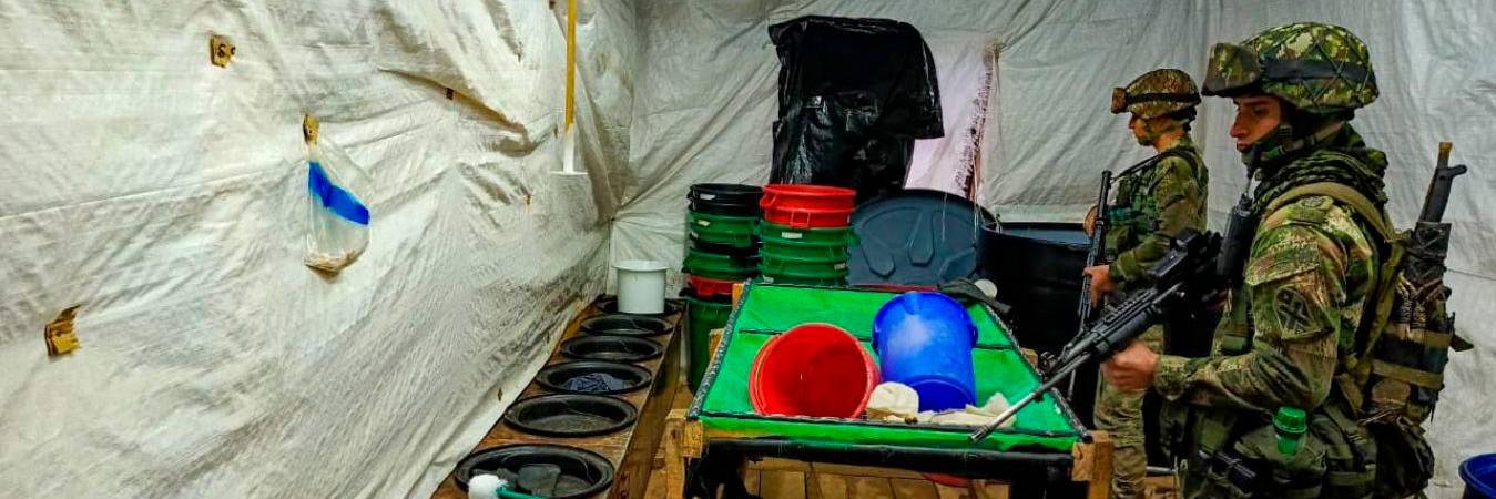 Estaba ubicado en el municipio de Santa Rosa de Osos. /FOTO: CUARTA BRIGADA DEL EJÉRCITO.