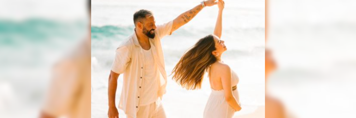 El futbolista Matías Mier junto a su pareja Valentina Rendón. /FOTO: INSTAGRAM @mati.mier