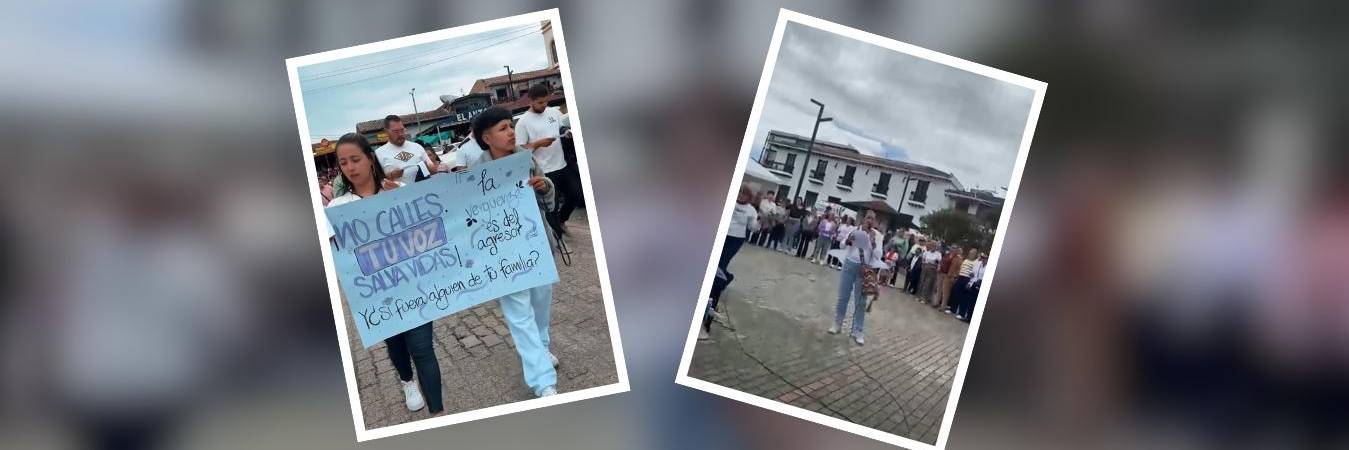 Movilización de las mujeres en La Unión. FOTOS: CORTESÍA