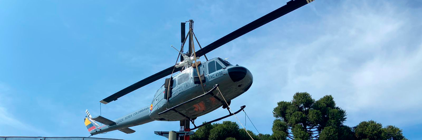La aeronave lleva más de 20 años en el lugar. /FOTO: FUERZA AÉREA.