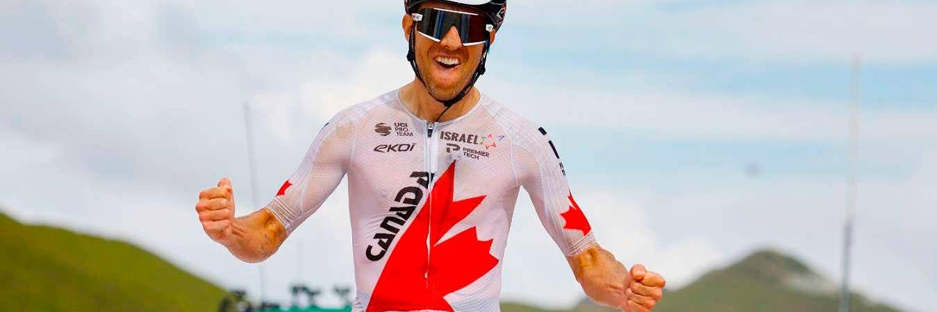 37 años tiene el pedalista canadiense Michael Woods. /FOTO: @lavuelta