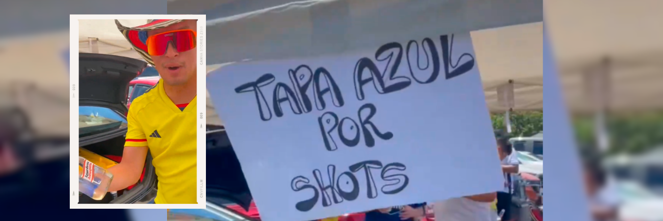 Los colombianos venden litros, garrafas, shorts, cerveza, entre otras bebidas alcohólicas. / FOTOS: CAPTURA DE PANTALLA