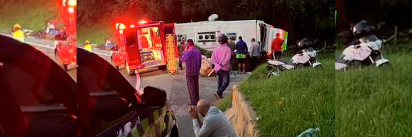 Los accidentes ocurrieron en sectores reconocidos por las curvas de la carretera. /FOTO: CORTESÍA DENUNCIAS ANTIOQUIA 