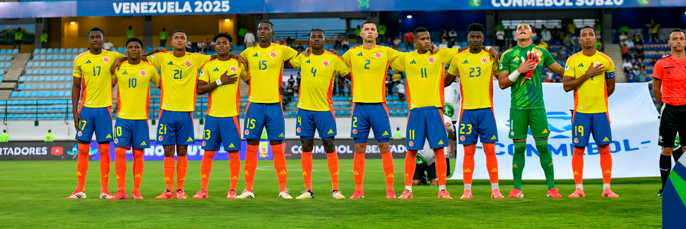 La Selección Colombia es tercera en el hexagonal del Sudamericano Sub-20 con 3 puntos. /FOTO: FCF