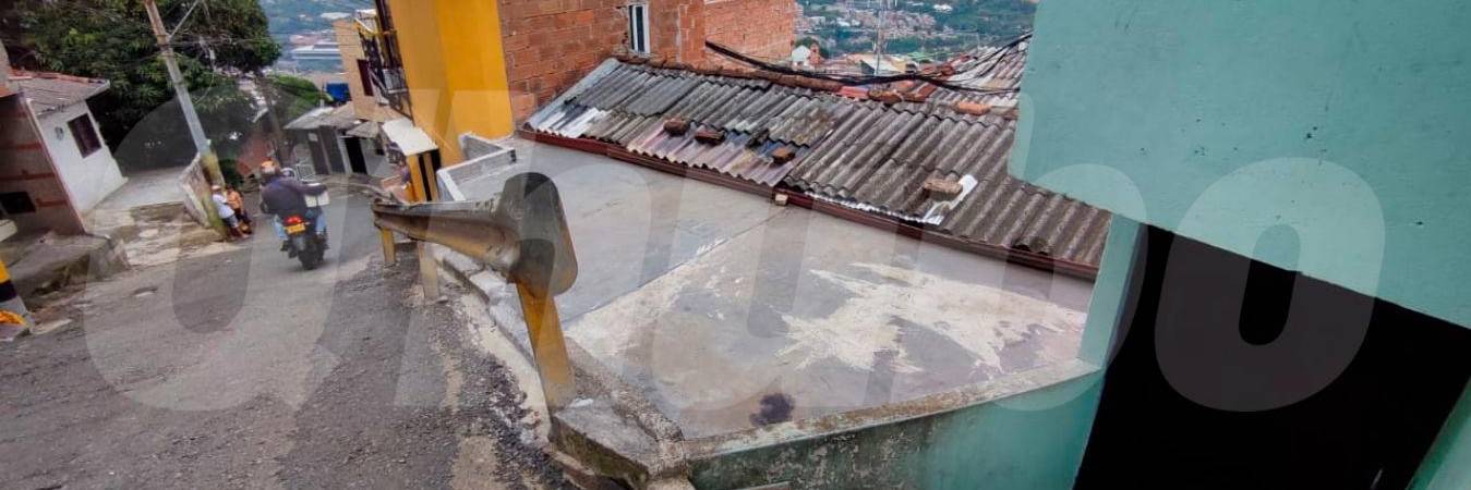 En este sector del barrio Popular 2 se registró este grave accidente. /FOTO: ANDRÉS GARCÍA. 