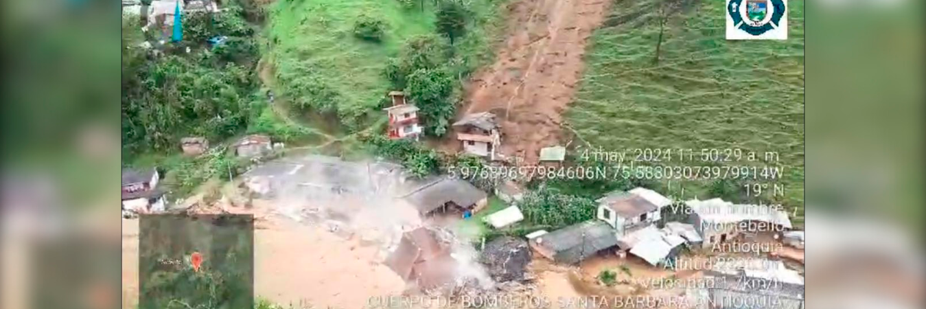 El Dagran Antioquia está atendiendo la emergencia. /FOTO: CAPTURA DE VIDEO