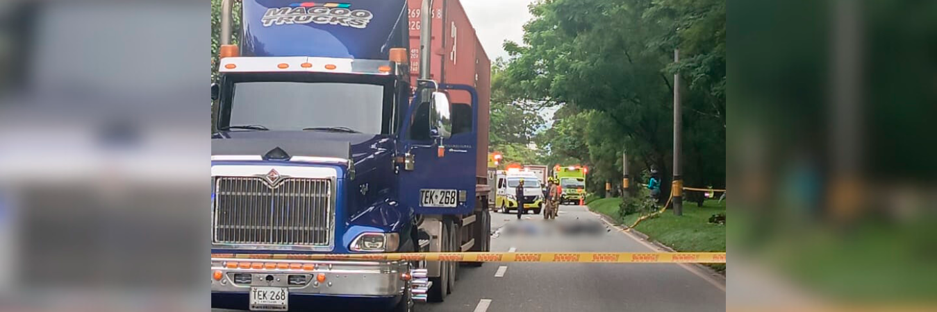 La movilidad colpasó por varias horas en este corredor vial. /FOTO: X @mateogonzalezb