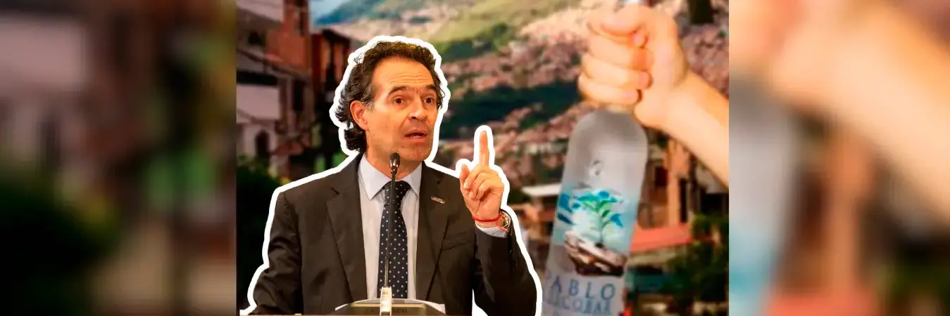 En el video de presentación muestran imágenes de la botella del vodka con modelos y paisajes de los barrios de Medellín. /FOTO: TOMADA DE VIDEO - CARLOS ALBERTO VELÁSQUEZ