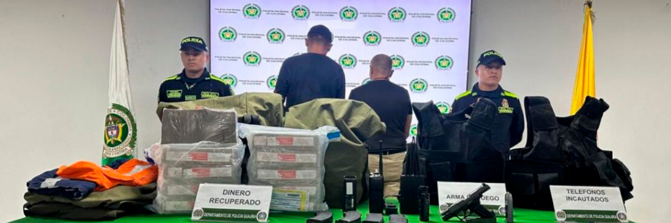 Delincuentes capturados./ FOTO: POLICÍA NACIONAL