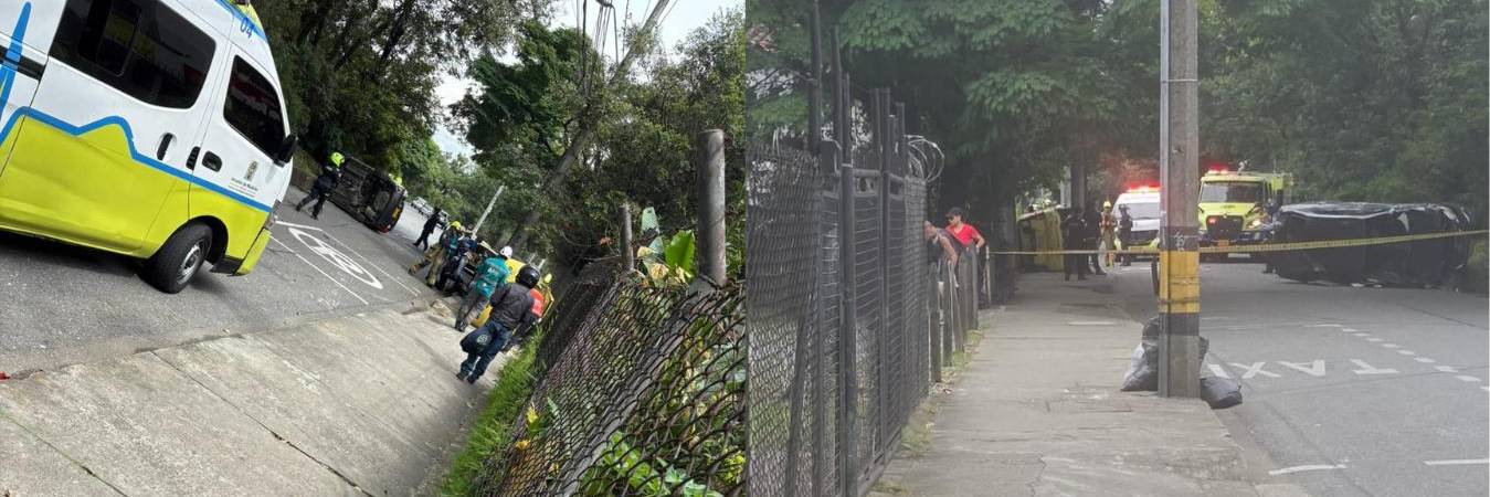 Accidente en la avenida Regional. FOTO: D.R.A 
