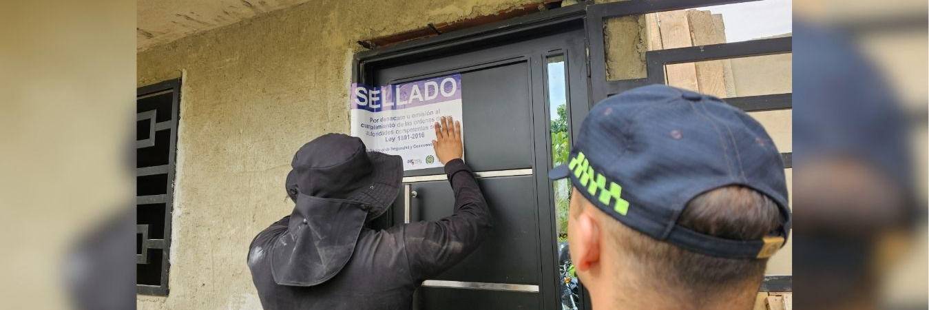 Autoridades de Bello cerraron varios inmuebles. FOTO: ALCALDÍA DE BELLO