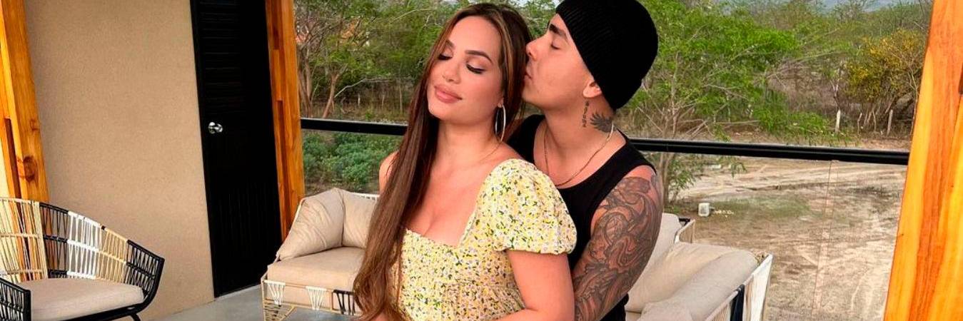 Andrea Valdiri y Felipe Saruma cuando eran pareja. /FOTO: TOMADA DE INSTAGRAM. 