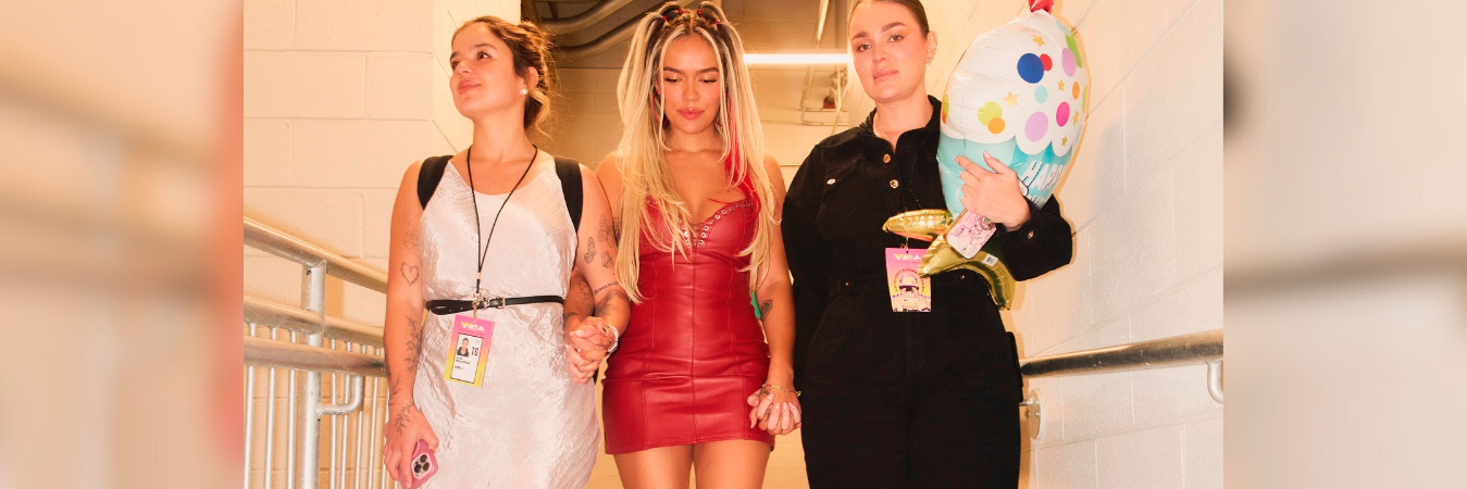 Jessica, Carolina (Karol G) y Verónica Giraldo. /FOTO: INSTAGRAM @verogiraldonavarro