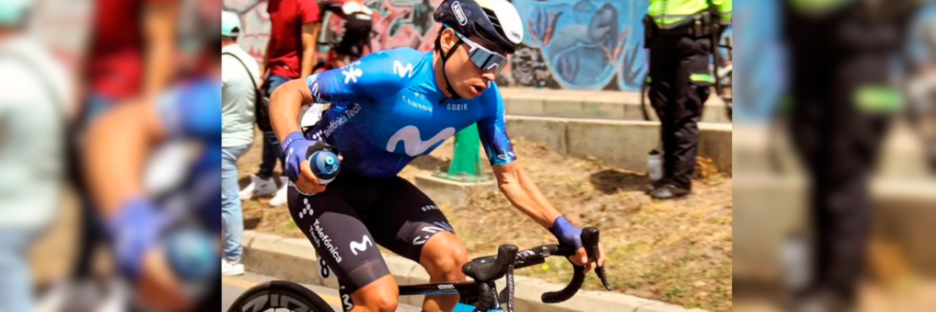 Ciclista colombiano Einer Rubio. /FOTO: INSTAGRAM @haroldsebastianbt 