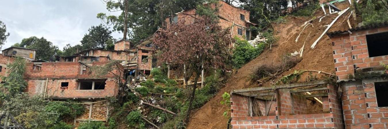 Zona a demoler en Villatina. FOTO: ALCALDÍA DE MEDELLÍN