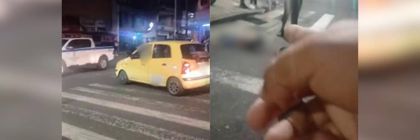 Accidente en el Centro de Medellín. FOTO: D.R.A