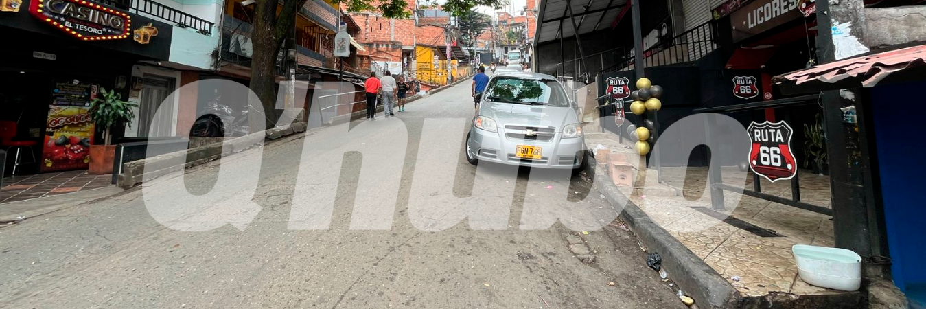 En esta calle queda la discoteca.