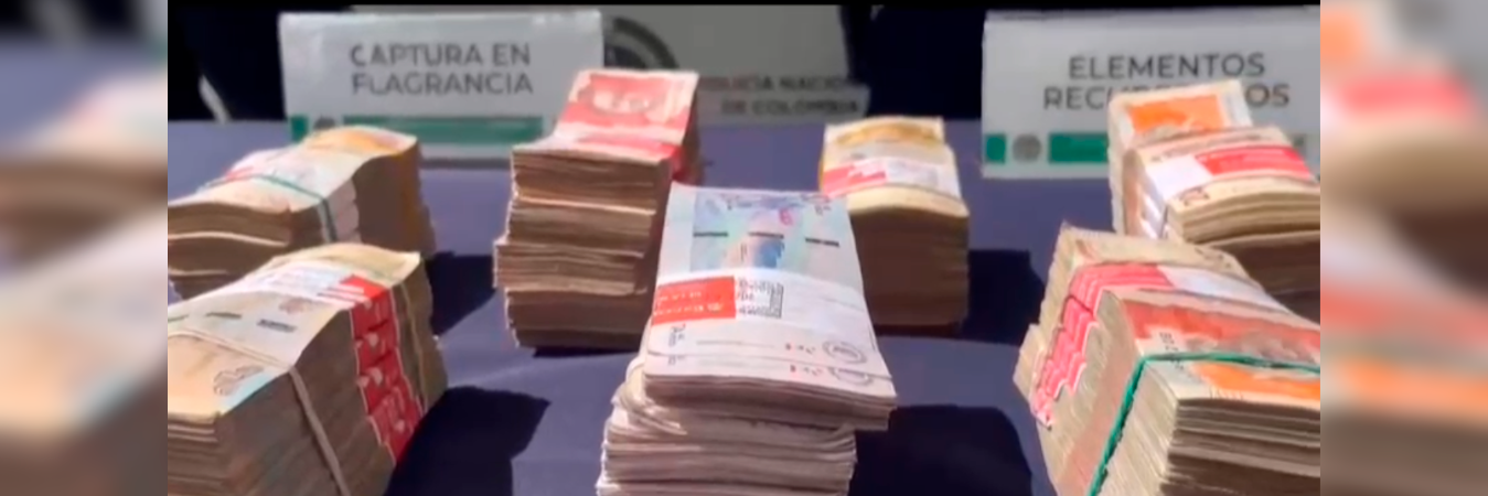 100 millones de pesos fueron recuperados. /FOTO: CAPTURA DE VIDEO 