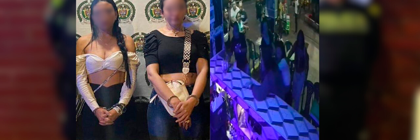 Las dos hermanas venezolanas capturadas por este caso. /FOTOS: CORTESÍA Y CAPTURA DE PANTALLA