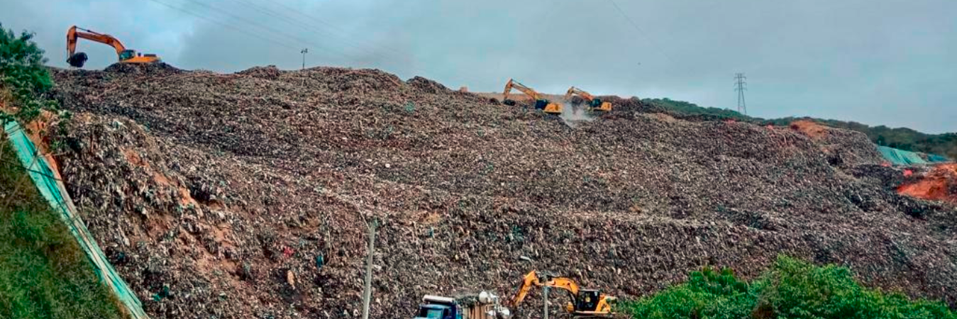 El relleno está en un punto crítico por lo que EPM solicitó una buena separación de residuos. / FOT: EPM