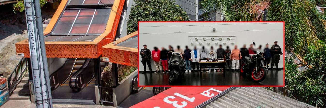 Los sospechosos deberán responder por secuestro extorsivo, extorsión, concierto para delinquir agravado con fines de desplazamiento forzado, venta de estupefacientes y porte ilegal de armas de fuego. /FOTOS: ARCHIVO Y POLICÍA NACIONAL.