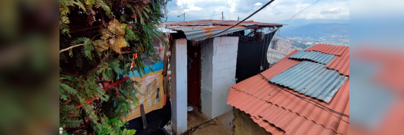 En esta vivienda, ubicada en la parte alta de Villa Hermosa, ocurrió el ataque armado contra los hermanos Chanci. /FOTOS: ANDRÉS GARCÍA HERNÁNDEZ