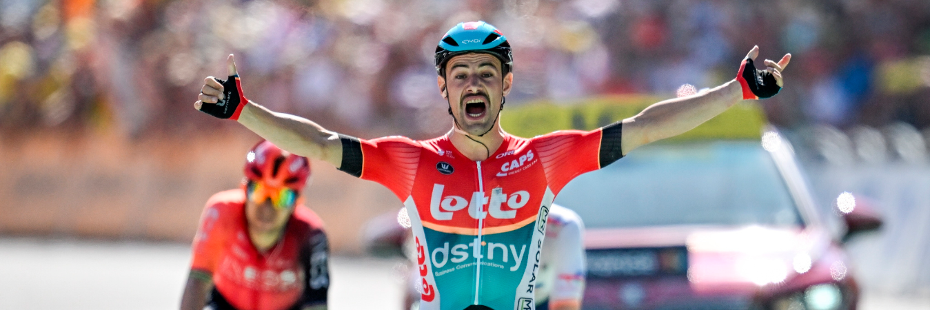 Victor Campenaerts, corredor belga del Lotto Dstny). / FOTO: TOUR FR FRANCIA.