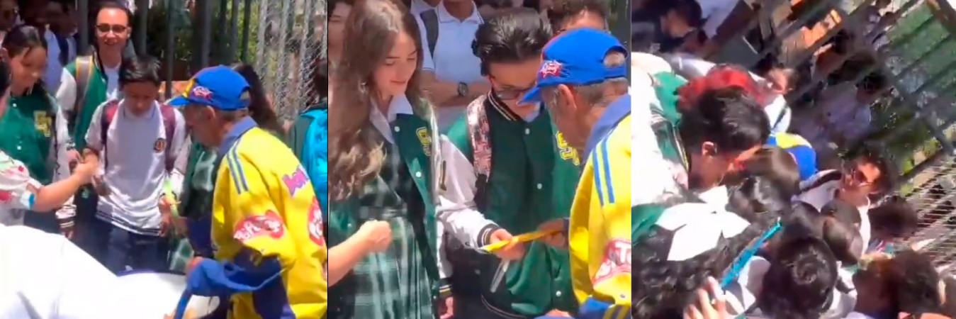 Al final el humilde vendedor mostró su felicidad por haber vendido la mercancía. /IMÁGENES: TOMA DE VIDEO. 