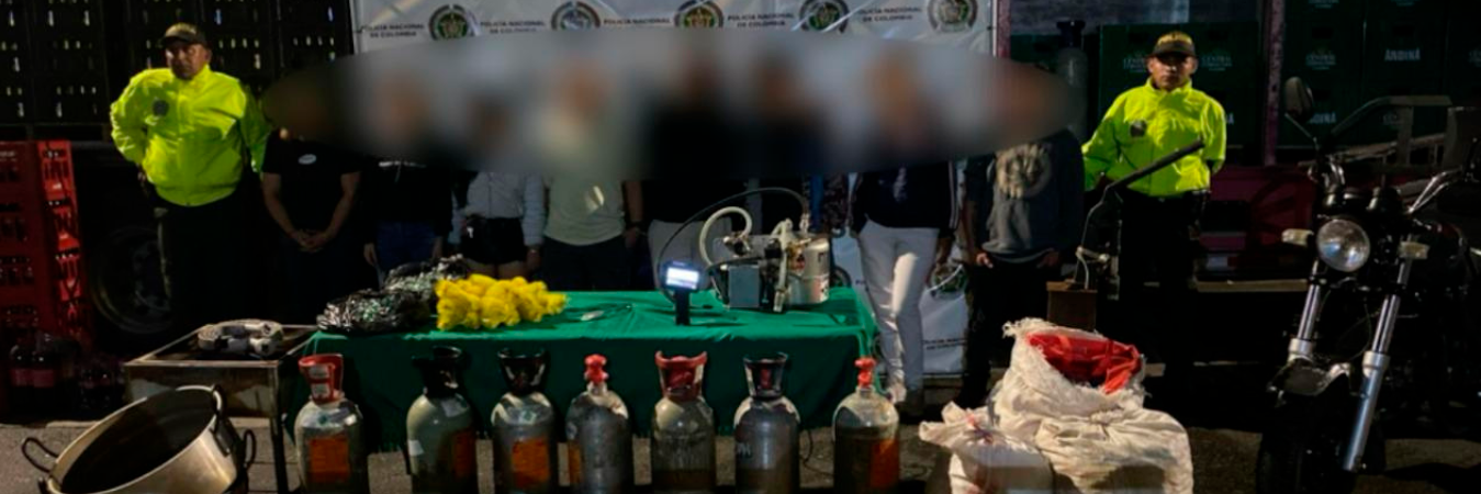 Capturados en Bello. /FOTO: CORTESÍA