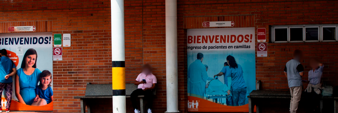 Ingreso a urgencias del Hospital General, en Medellín. / FOTO: JULIO CÉSAR HERRERA. 