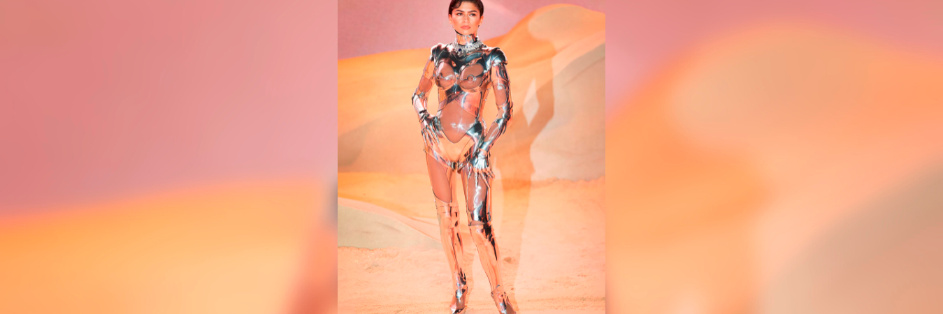 La actriz rindió un homenaje al diseñador Manfred Thierry Mugler. / FOTO: GETTY