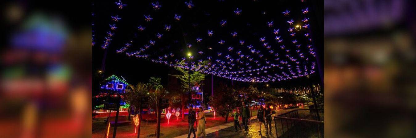 Alumbrados 2025 Parques del Río. FOTO: CAMILO SUÁREZ