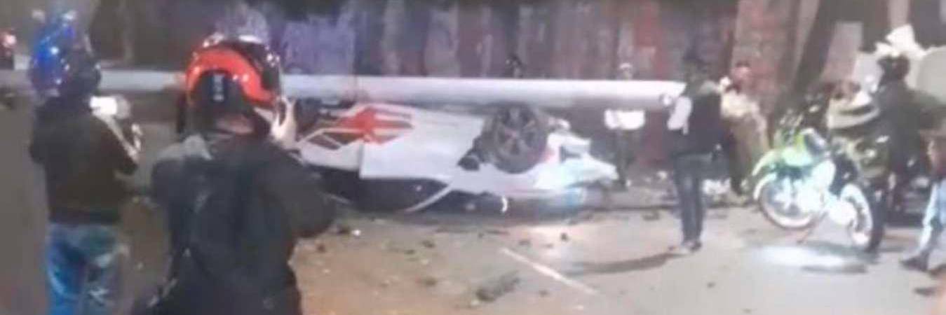 El hecho se presentó este jueves sobres las 9:15 p.m. / FOTO: CORTESÍA DENUNCIAS ANTIOQUIA. 