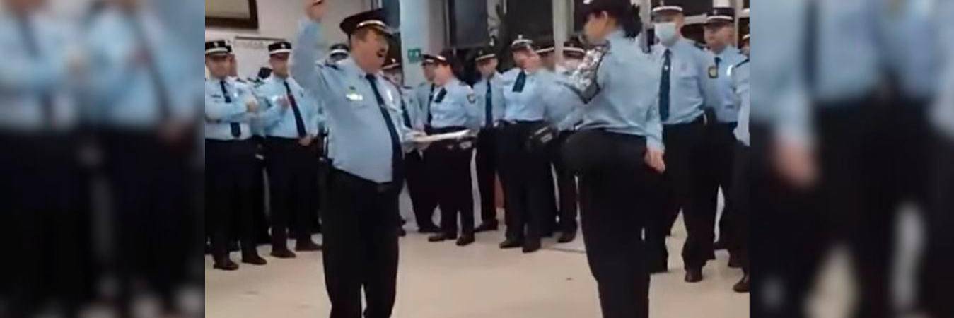 Imagen del video publicado en el 2023, donde Dairo Alberto Correa es acusado por una subalterna. /FOTO: CAPTURA DE VIDEO TOMADO DE PRENSA PAISA 