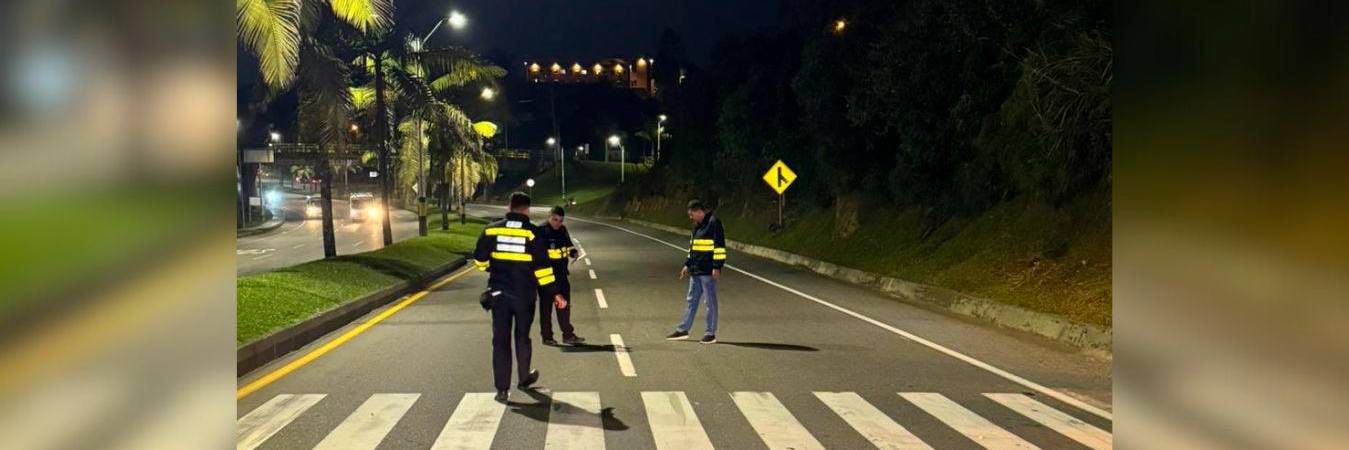 En este sector de Marinilla ocurrió el accidente fatal en el que un niño de 2 años perdió la vida. /FOTO: TOMADA DE X @HamiltonGomez20