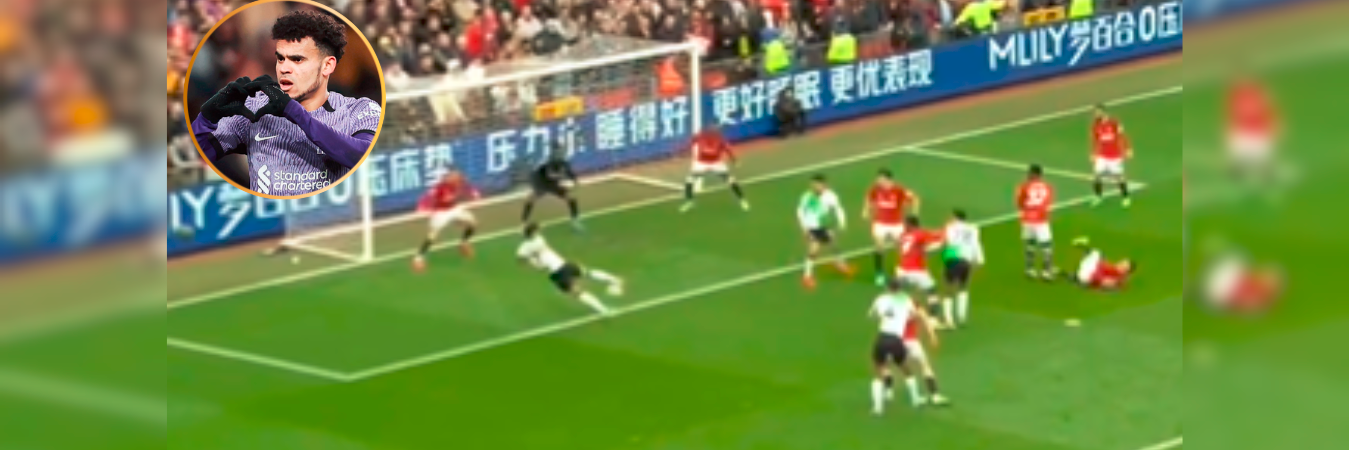 El colombiano abrió el marcardor en el clásico de la liga inglesa. /FOTO: CAPTURA DE PANTALLA