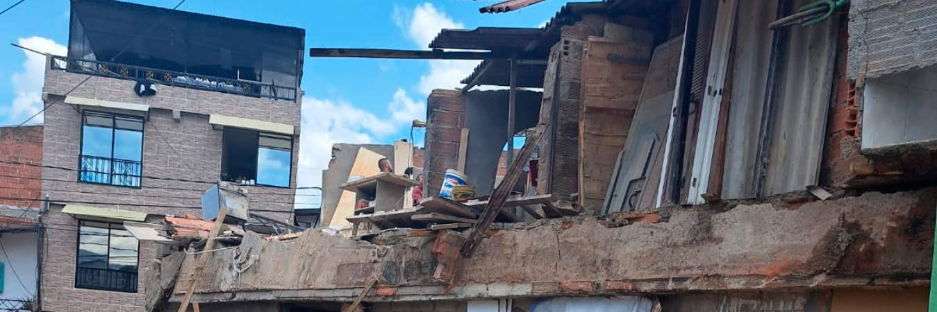 Las autoridades creen que el colapso obedeció a una deficiencia estructural. /FOTO: CORTESÍA.