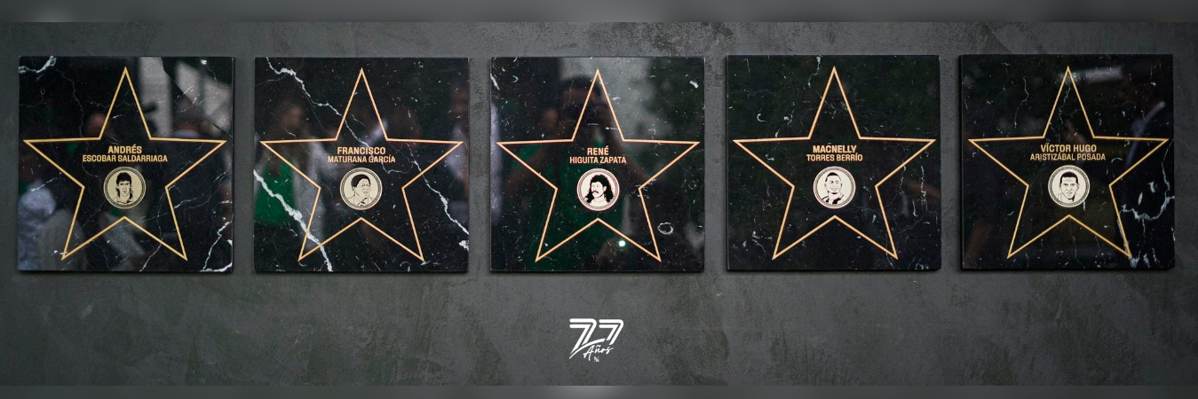 El muro de las leyendas honrará a todas las grandes figuras del equipo. / FOTO: ATLÉTICO NACIONAL