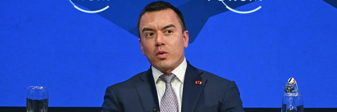 Daniel Noboa, presidente de Ecuador. FOTO: AFP 