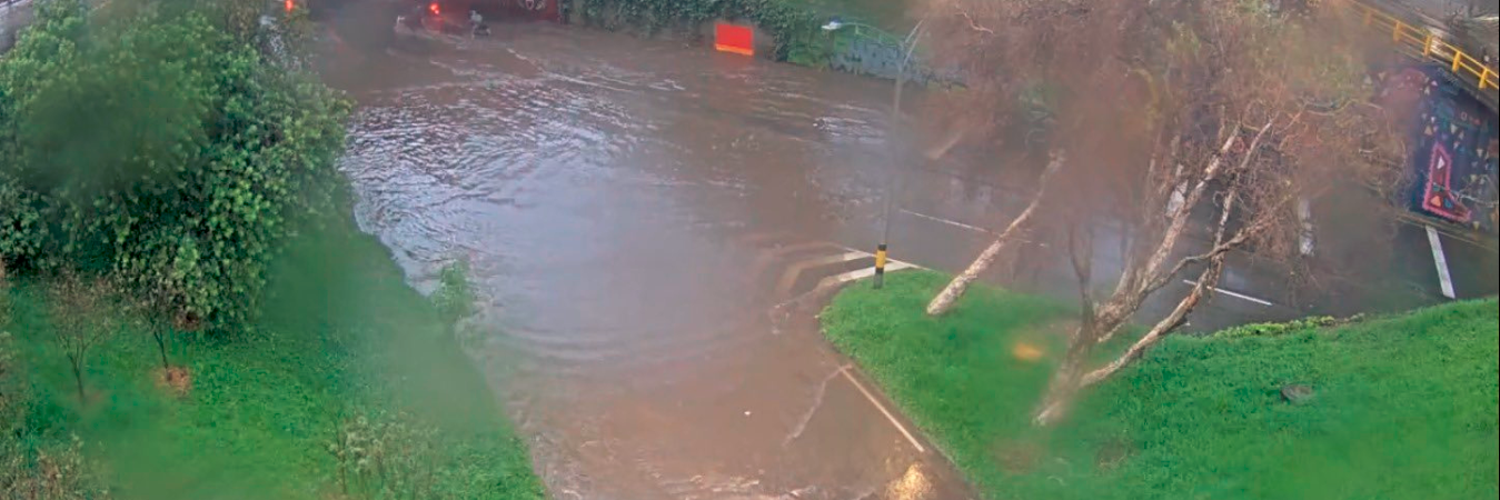 Así quedó el deprimido de Bulerías luego de las fuertes lluvias. /FOTO: CORTESÍA 