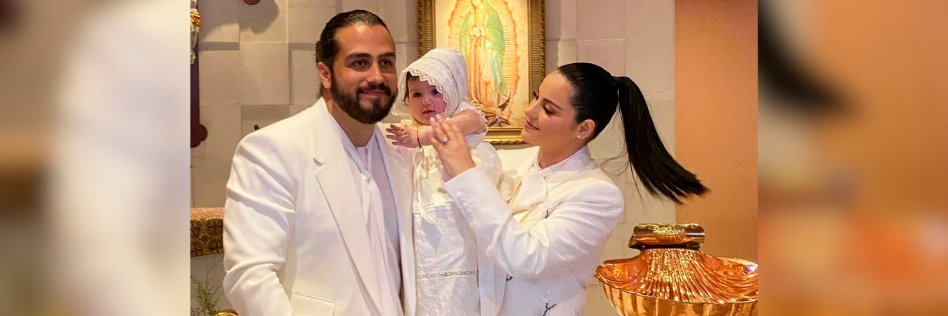 Maite Perroni con su esposo Andrés Tovar y su hija Lía. /FOTO: TOMADA DE LA WEB