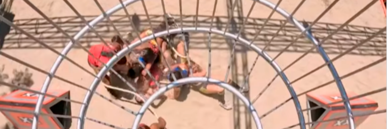 La prueba se caracterizó por el contacto entre competidores. / FOTO: CAPTURA DE PANTALLA